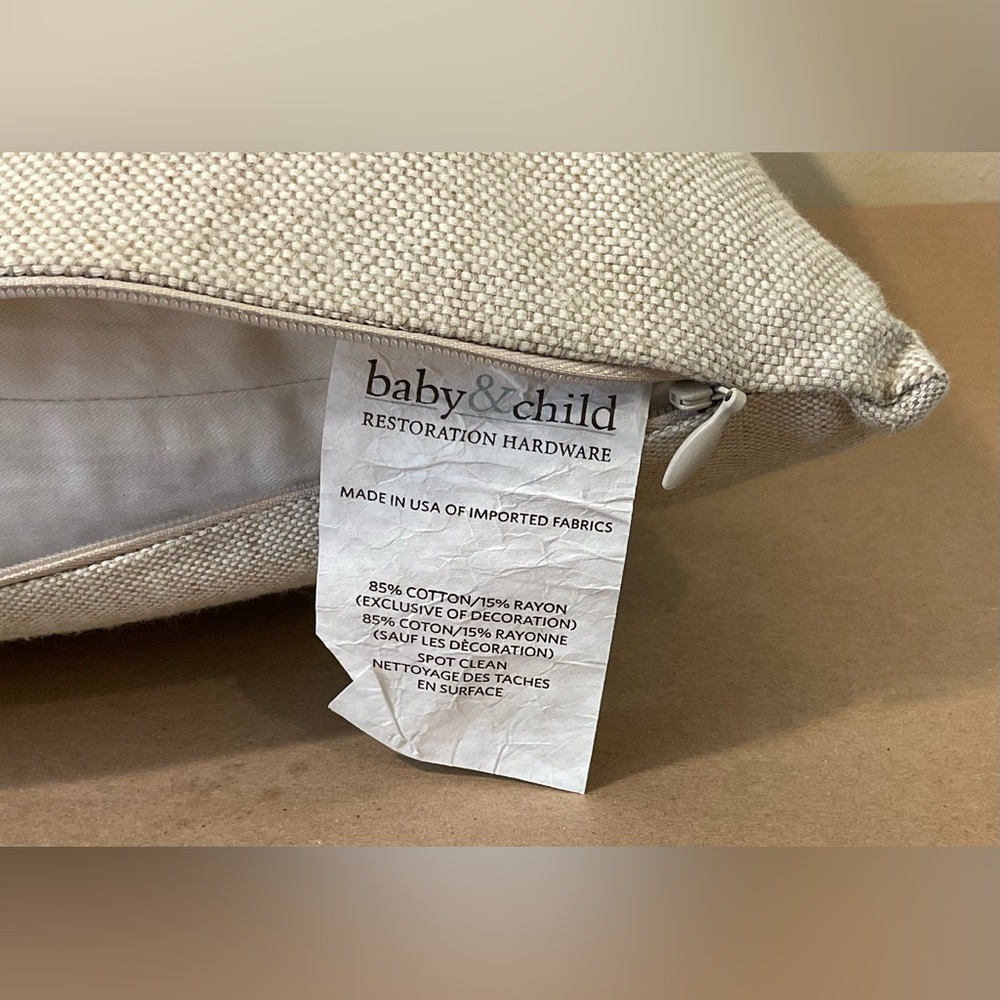 Restoration Hardware Baby & Child Appliqué Dog Pillow - Picture 7 of 9